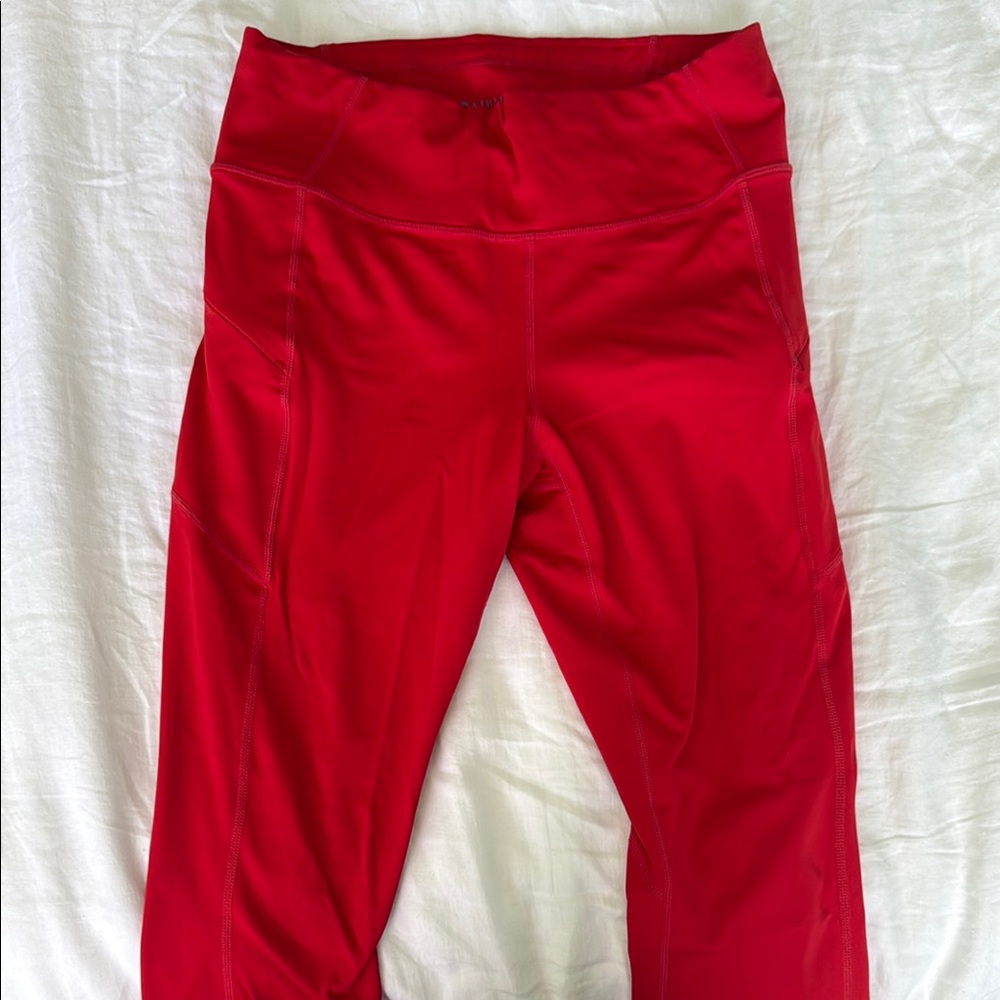 Athleta Vibrant Red Athletic Leggings